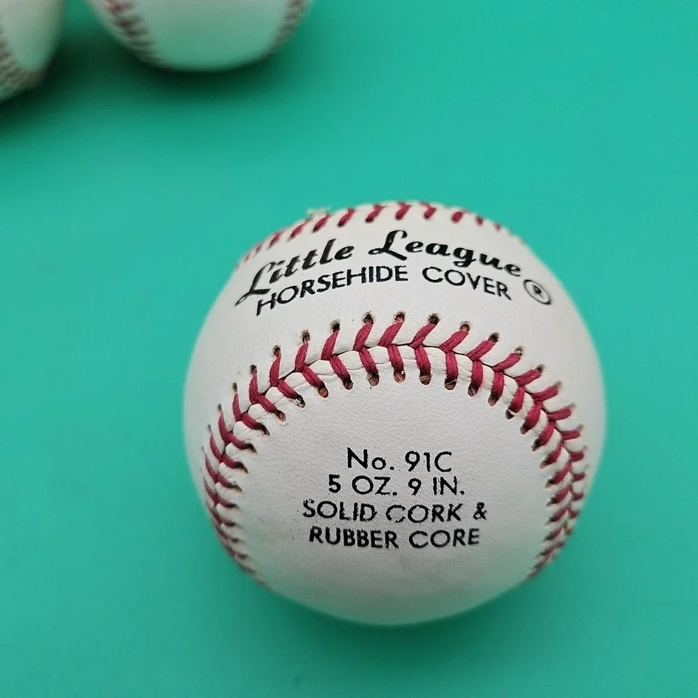 Vintage DeBeer Baseball Lot Of 9 No. 91C Little League With Original‎ Box